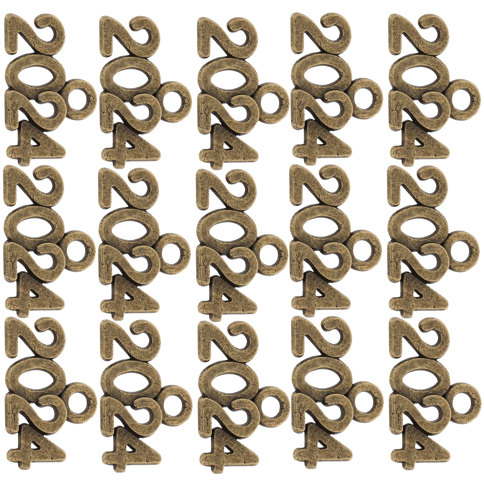 

100 Pcs Retro Pendant Ornaments Alloy Findings Charms for Earrings Bulk Christmas Jewelry Metal Tassel Zinc New Year