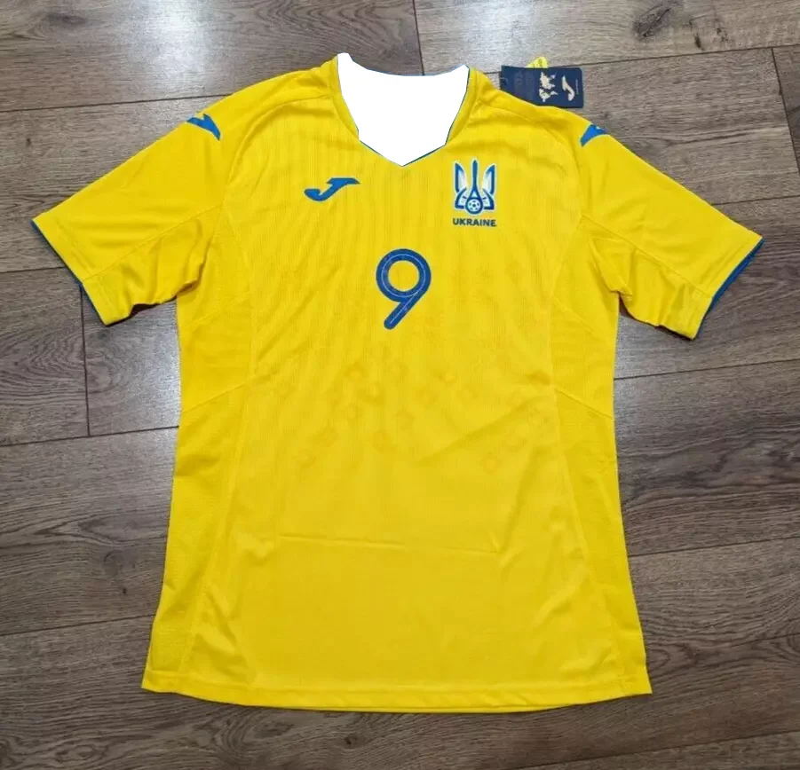 

Ukraine National Team YAREMCHUK2020 Official Jersey T-shirt Quick-drying Short Sleeves Soft Skin-friendly T-shirt Short Sleeves