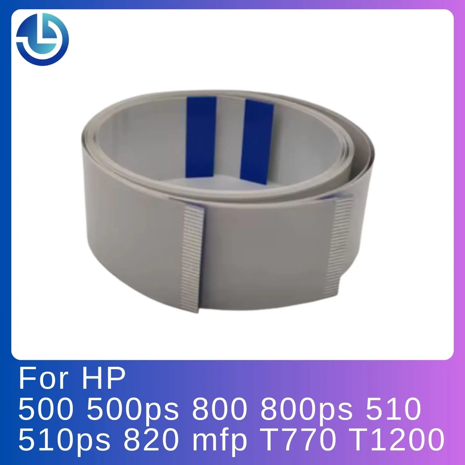 

C7769-60305 C7769-60147 Carriage Assembly Flat Trailing Cable 24" for HP 500 500ps 800 800ps 510 510ps 820 mfp T770 T1200