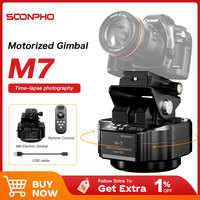 SOONPHO Camera Automatic Gimbal Tripod Head with Wireless 360° Rotation Motorized Panoramic Tripod for Time Lapse Photography