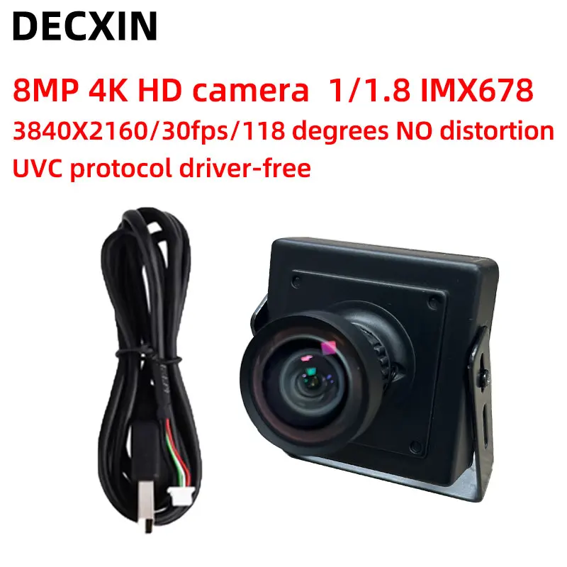 USB camera 8MP 4K HD 30-frame IMX678 industrial camera module industrial computer Android device drive-free