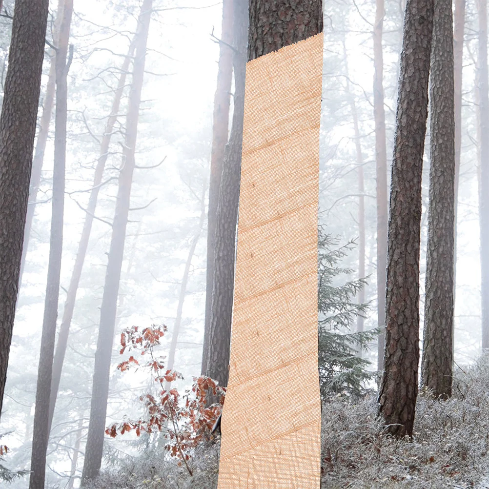 1pcs Jute Stof Roll 40In X 6Ft Winter Boomstam Wrap Vorst Bescherming Voor Tuinplanten Boom Protector schaduw Doek