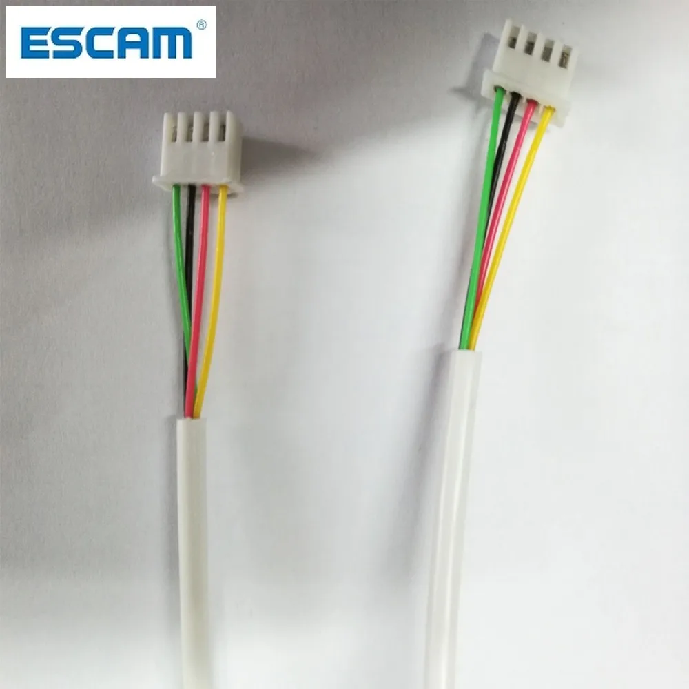 ESCAM Door cable  5M 2.54*4P 4 wire cable for video intercom Color Video Door Phone doorbell wired Intercom connection cable