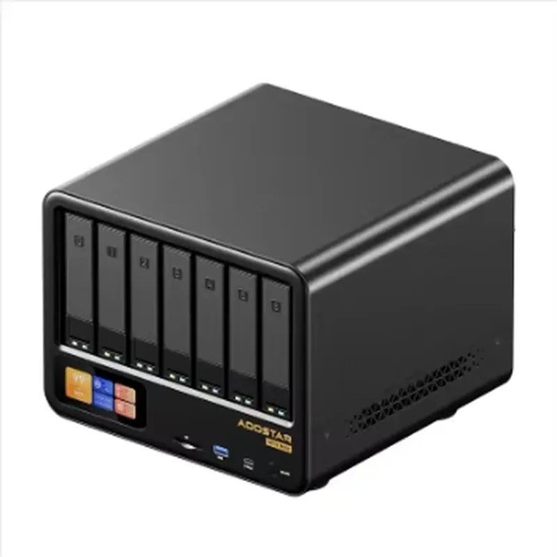 11 Bay Nas WTR MAX Mini PC R7 PRO 8845HS Desktop PC With 6-bay HDD And 5-bay SSD, For Enterprise And Home Use With Cloud