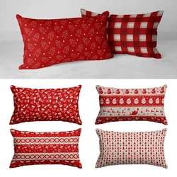 2023 Happy New Year Merry Christmas Pillow Cover 30X50 Home Decor Decorative Pillows for Sofa Tree Red Party Xmas Decorations