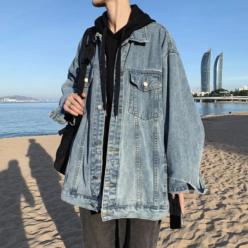 

Мужская осенняя куртка-пальто Gold Baggy Biking Punk Hombre, качественная, для мотоциклистов, весенняя, суперпрочная, темно-синяя, желтая, водонепроницаемая, для активного отдыха, в стиле BF