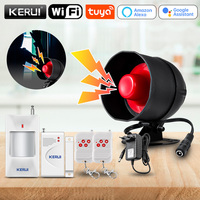 KERUI Tuya Smart WIFI Wireless Security Alarm System Siren Garage 433Mhz Home Burglar Motion Door Sensor Google Home Alexa