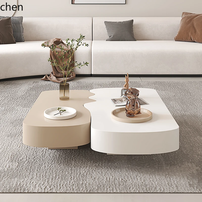 HXL coffee table small apartment living room household simple modern size square coffee table combination