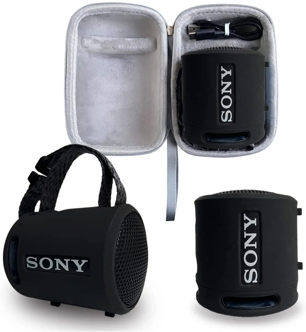 

Silicone Cover and Hard Case for Sony SRS-XB13 Extra BASS Wireless Portable Compact Speaker