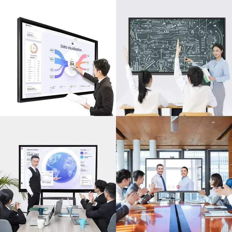 65 Inch Smart Board 20 Points Touch Panel Whiteboard Interactive Whiteboard Interactive Board IFPD School And Classroom