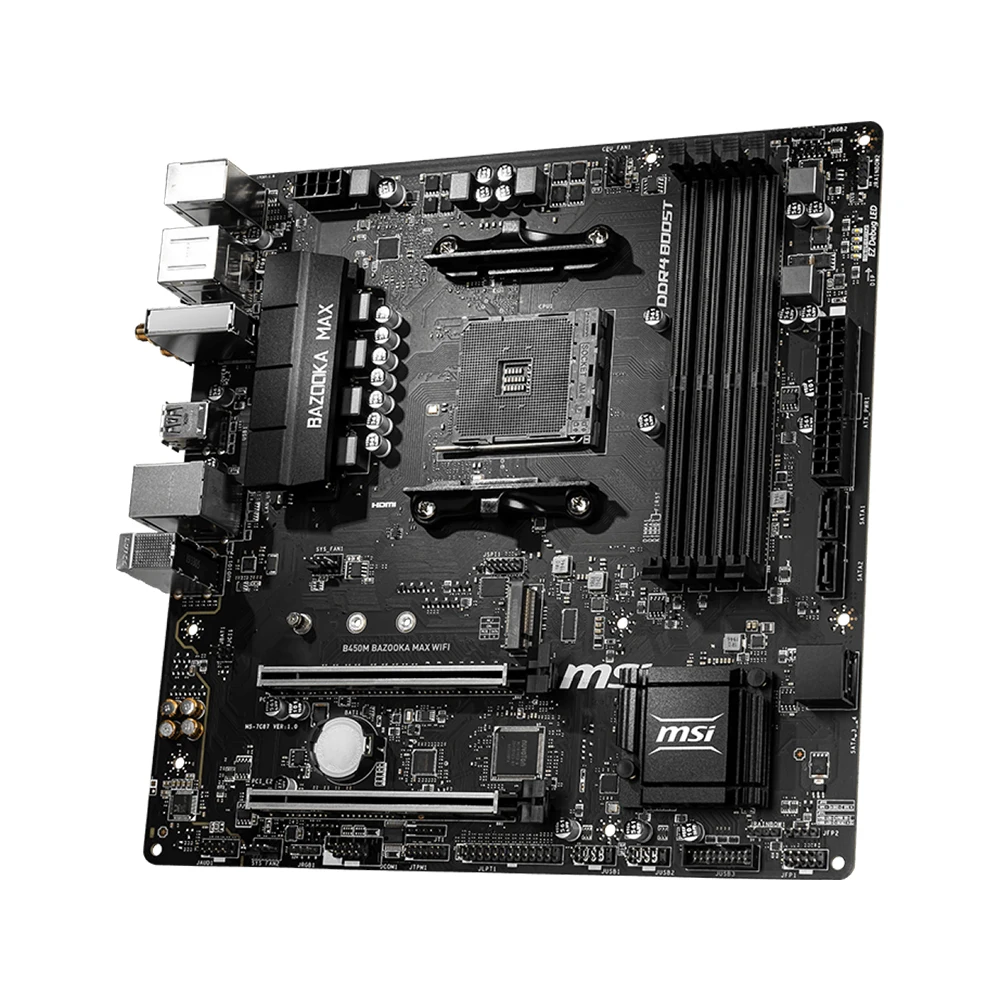 Imagem -04 - Placa-mãe Wi-fi Max Bazooka Suporte 5800x3d 5700x 5600g 3600 Cpu Ddr4 2667mhz 128gb Hdmi Nvme M.2 M-atx Am4 Mainboard