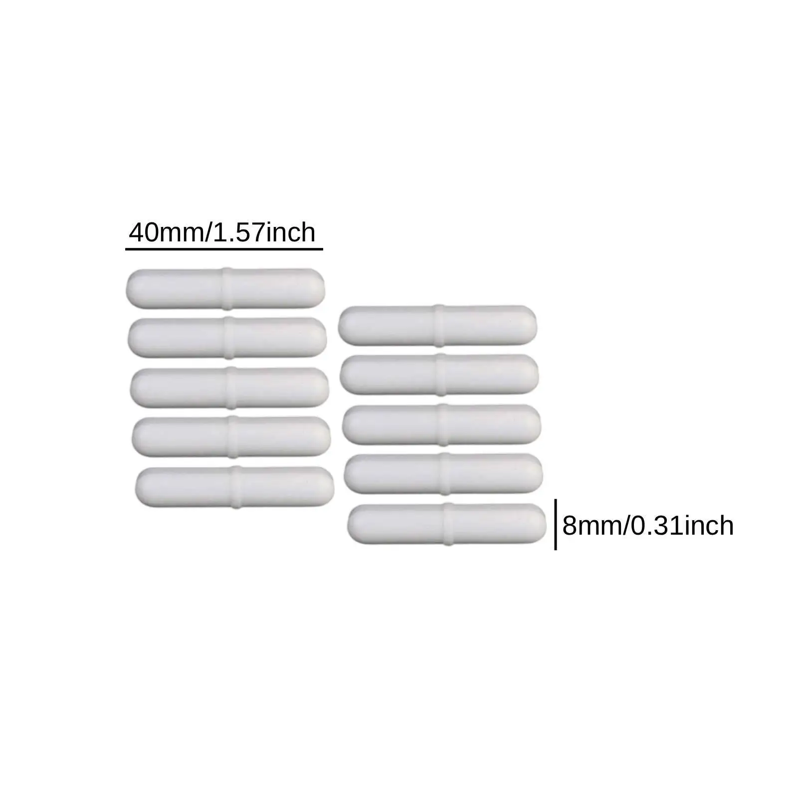 10Pcs Mixer Stirrer Bar Mixing Plate Sticks Compact Reliable Scientific Research Mixer Stir Bar Efficient for