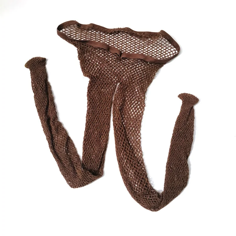 Glitzernde V-förmige Netzstrumpfhose mit Niedriger Taille für Damen, Sexy Durchsichtige Strumpfhose für Pole Dance, Nachtclub und Party – Detail 6