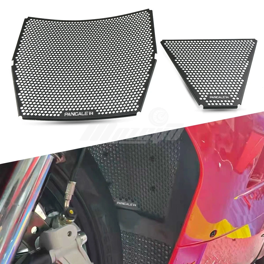 

Motorcycle Radiator Guard And Oil Cooler Guard Set For Ducati Panigale V4 S/R/SP/SP2/Speciale 2018 2019 2020 2021 2022 2023 2024