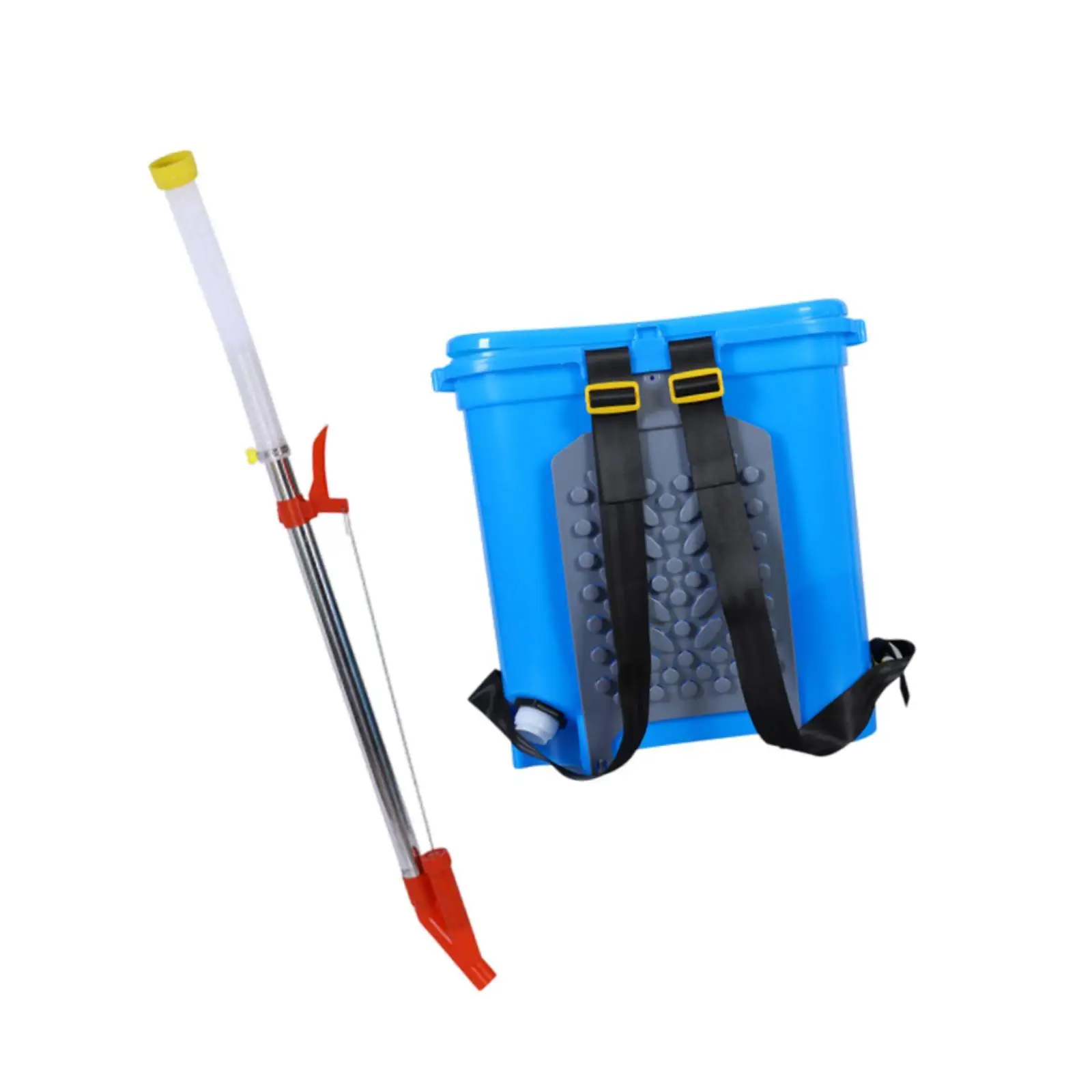 Backpack Fertilizer Spreader Plastic Stainless Steel Hand Spreader Lawn and Garden Application for Farmland