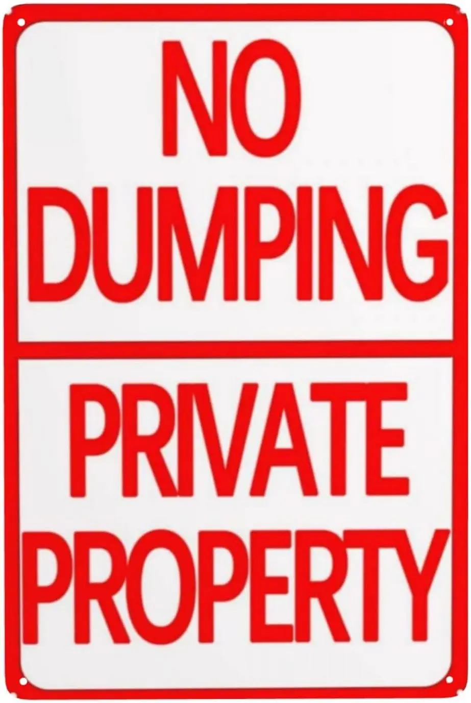 No Dumping Sign 8x12 Inch Street Sign Yard Signs - No Arrojar Basura Sign - No Dumping Allowed Sign - No Dumping Signs Private P