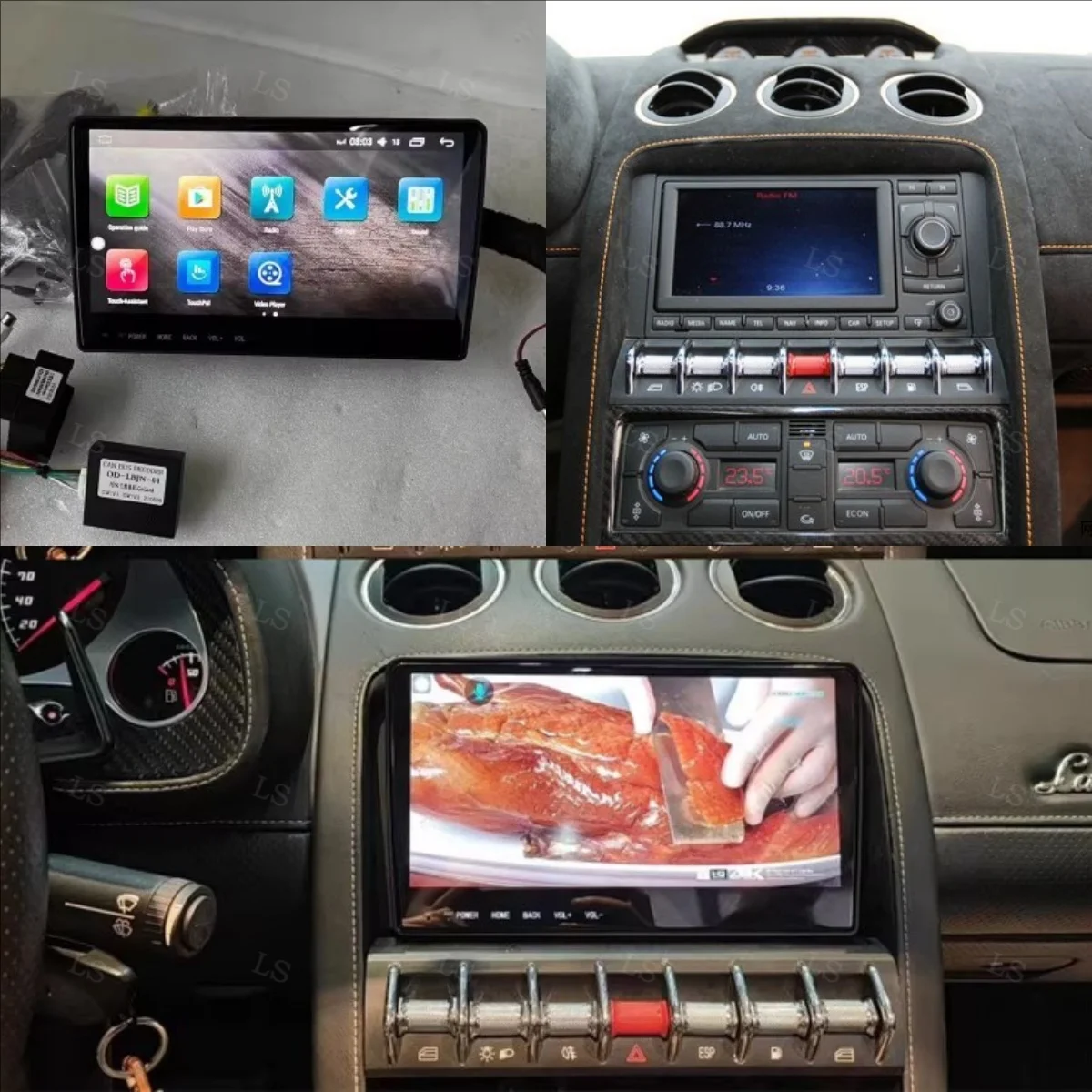 

9.7" Autostereo Android 14 Carplay Car GPS Navigation Multimedia Player For Lamborghini Gallardo Auto Radio Recorder Head unit