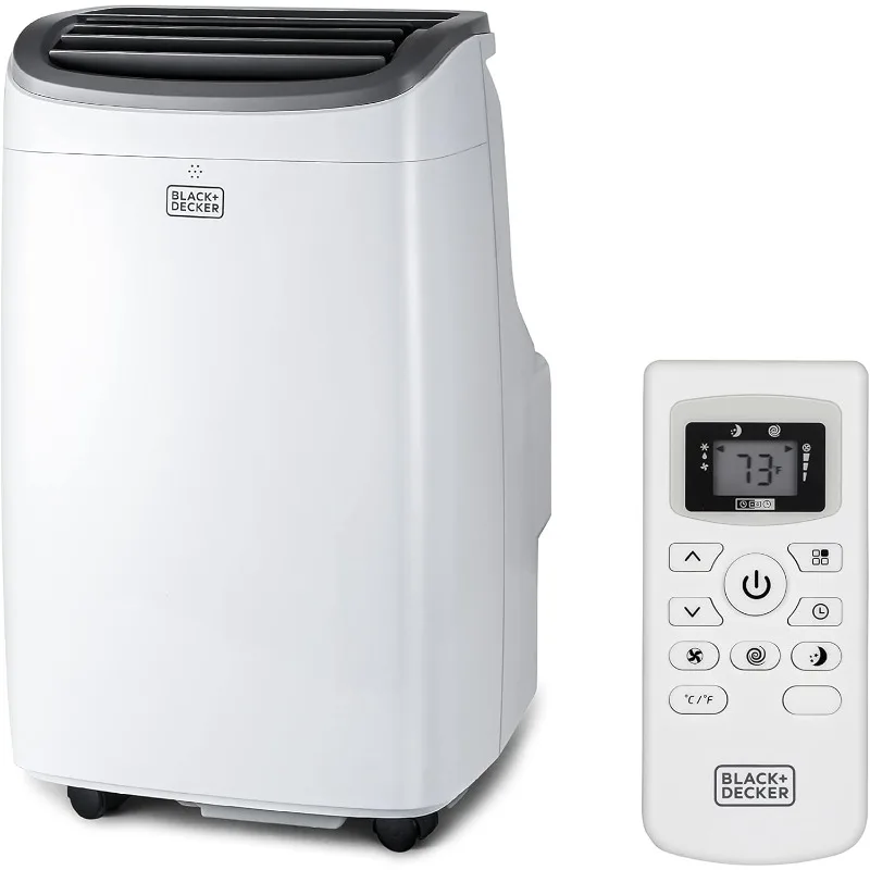 Climatiseur portable 8,000 BTU avec télécommande, blanc, jusqu'à 350 carrés, fédération