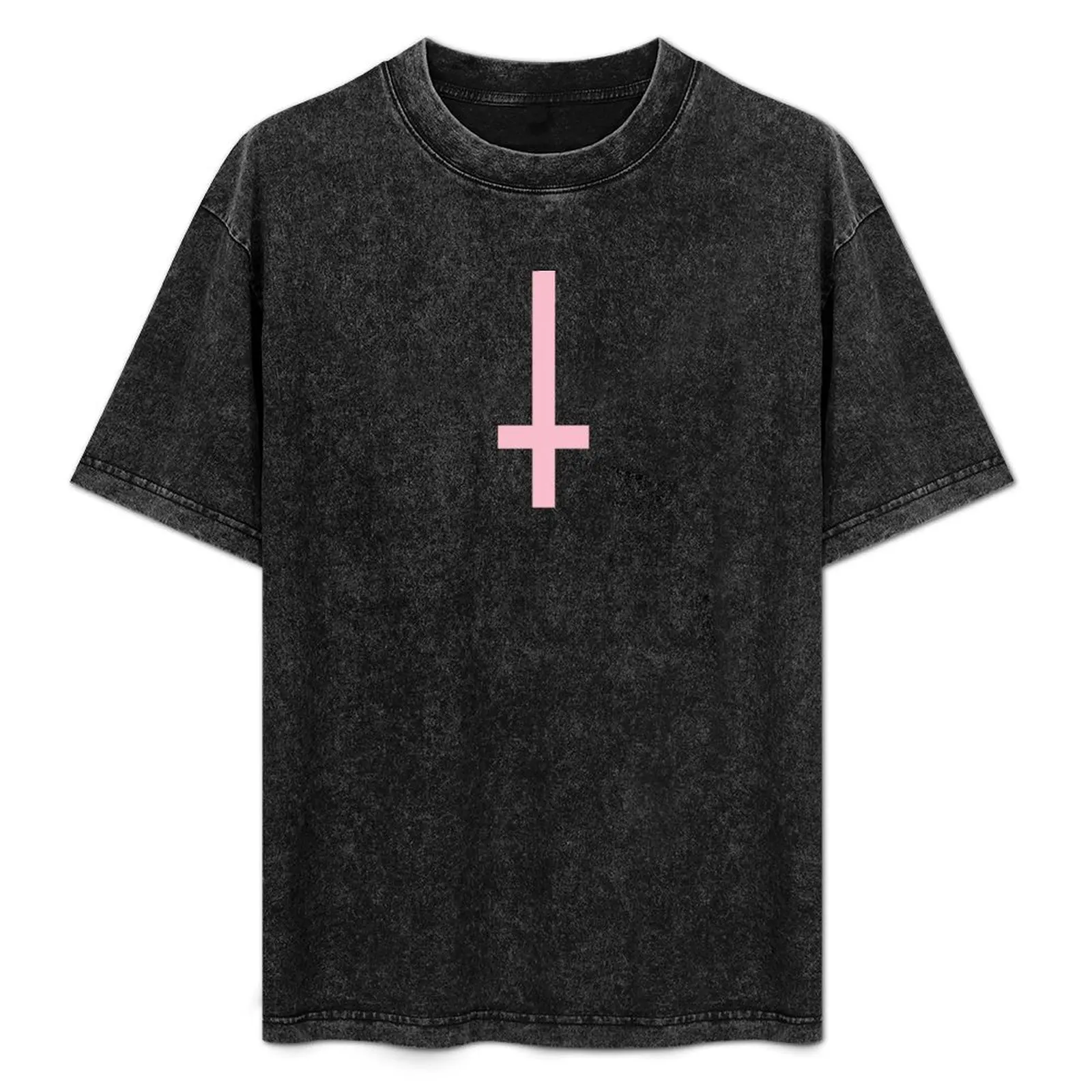 

Upside Down Cross T-Shirt quick drying customizeds graphic t shirts street wear mens t shirts top quality