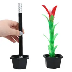 Wand Flower Trick Toy Creative Flowerpot Wand Flower Magic Trick Transformation Kids Toy Party Prop  Wand To Flower Magic Tricks