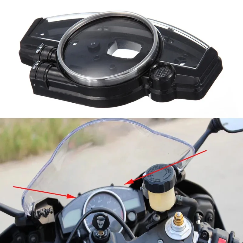 

Speed Meter Clock Instrument Case Gauges Odometer Tachometer Housing Box Cover For YAMAHA YZF R6 2006-2016 07 08 09 R1 04 05 06