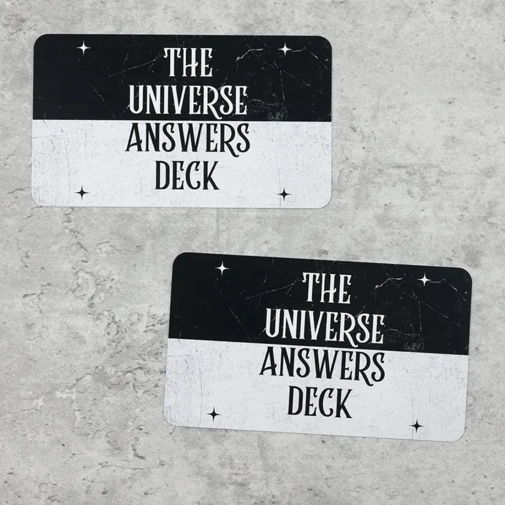 44 szt. Karty 10,3 * 6 cm The Universe Answers Deck Keywords Cards