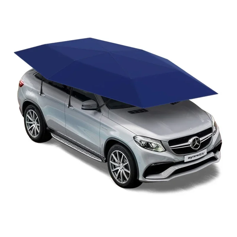 new Car Sunshade Umbrella 4.8/4.2M Automatic Car Awning Mobile Canopy Anti-Hail/Anti-Falling Object Retractable Accsesories