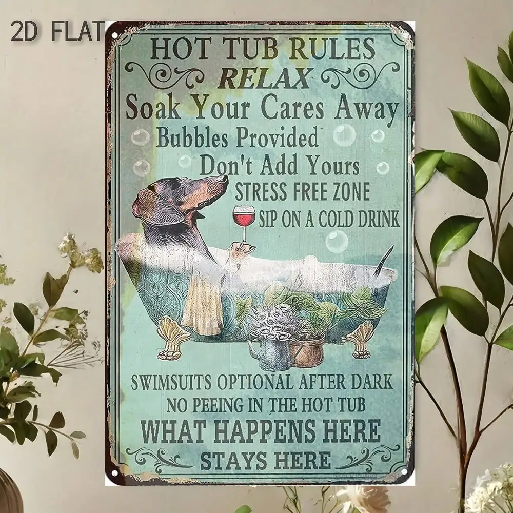 Hot Tub Rules Tin S…