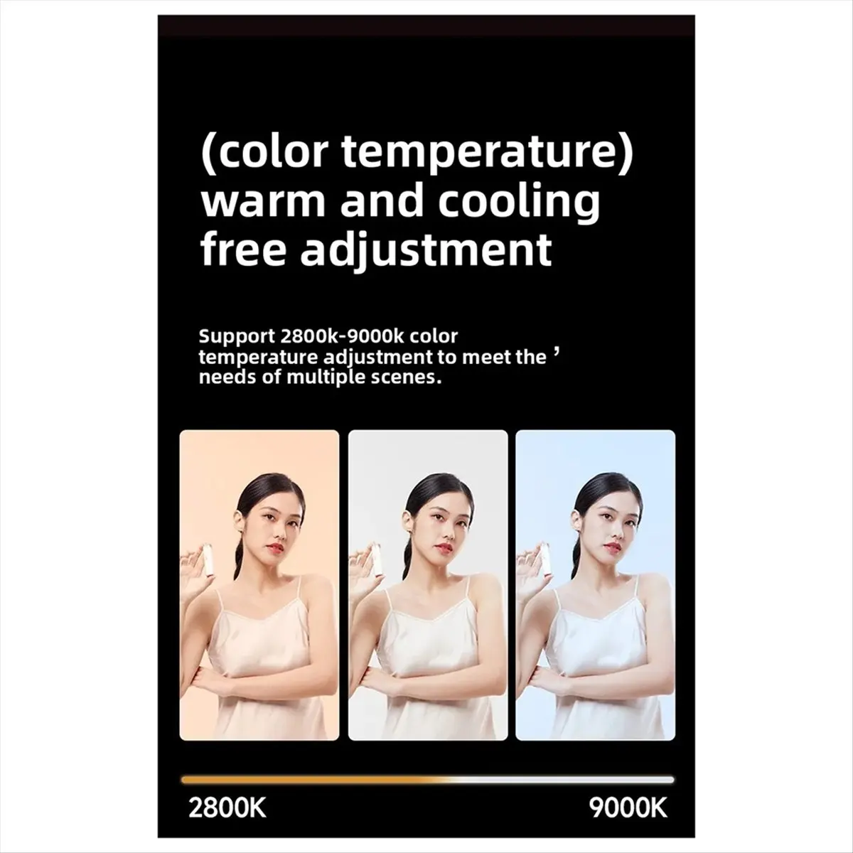 MYdaY- مصباح فيديو LED محمول بقدرة 40 وات، ضوء ملء صغير محمول صغير الحجم مع بطارية مدمجة قابلة لإعادة الشحن، يمكن شحن الهاتف المحمول #4