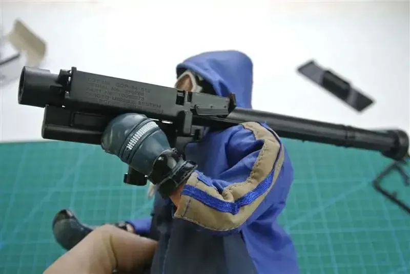 1/6 FIM-43 대공 미사일 총 모드 블랙 플라스틱 군사 모델 액세서리, 12 인치 액션 피규어 디스플레이 컬렉션