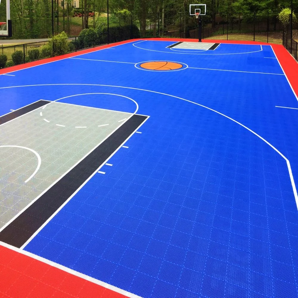 

Beable Highly Recommended Outdoor PP Sports Tiles Flooring Suitable Basketball Futsal Tennis Can Custom Size Color Logo