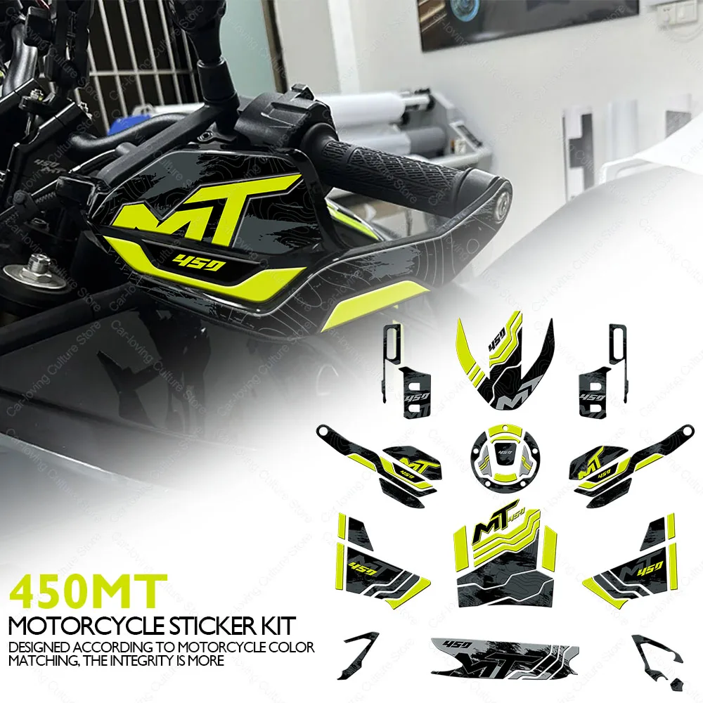 

For CFMOTO 450MT 450mt Motorcycle Accessories Waterproof Protective Tank Pad Stickers Kit 3D Epoxy Resin Protective Sticker