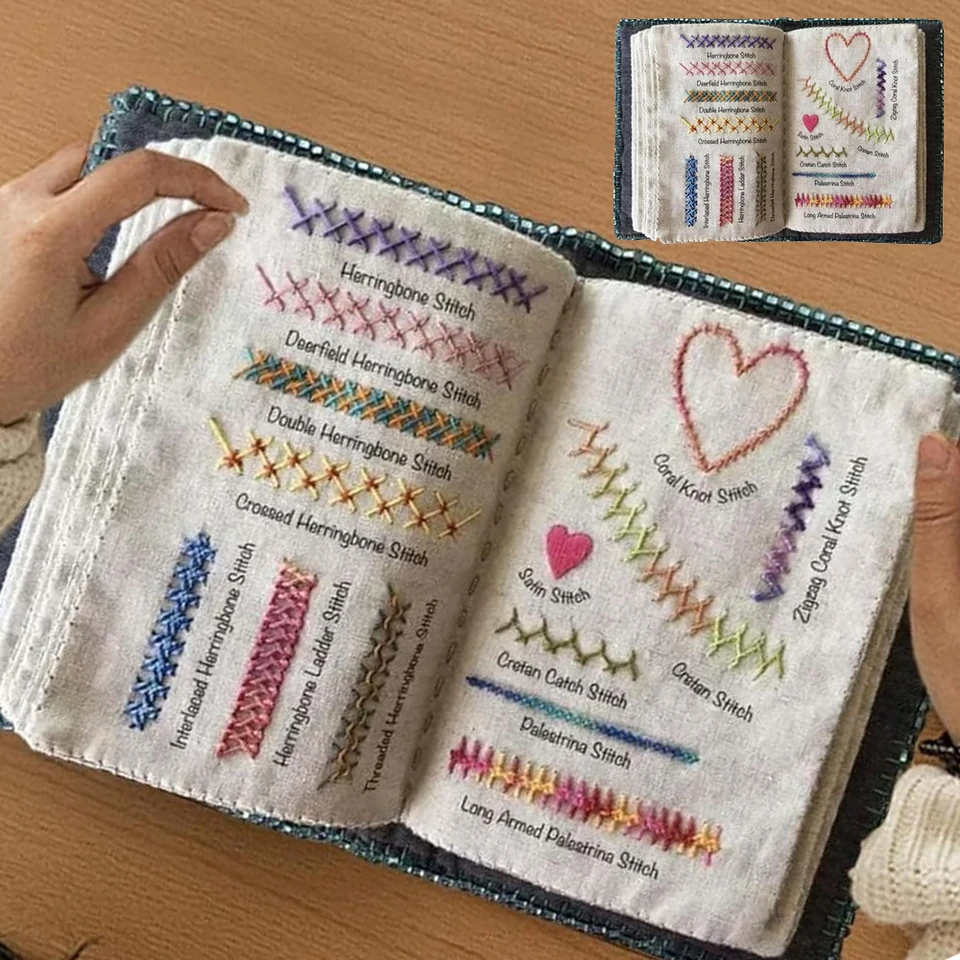 Diy Stitch Book, Gratifyree Embroidery Stitches Book | Cuotas sin interés Diy Stitch Book, Gratifyree Embroidery Stitches Book | Cuotas sin interés