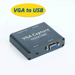 VGA to USB Capture 1080P audio and video capture VGA input and USB output compatible with Android, Windows and Linux system
