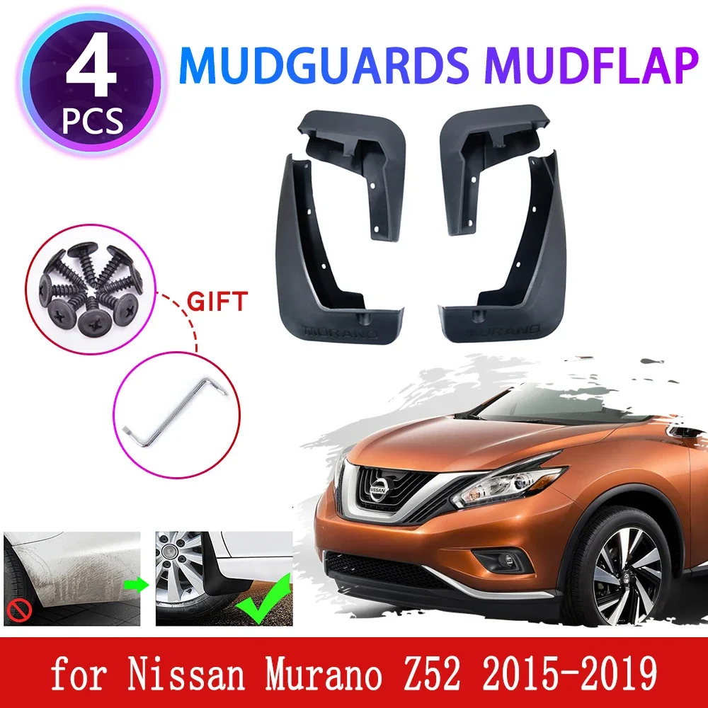 

4 шт. для Nissan Murano Z52 2015 2016 2017 2018 2019 брызговики крылья брызговики брызговики защита автомобильных аксессуаров
