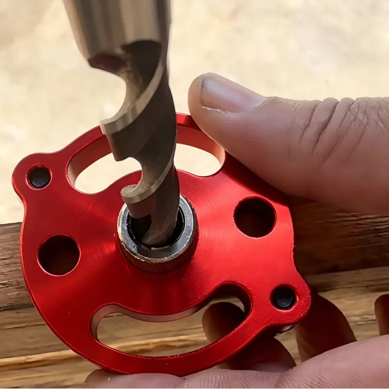 6/8/10mm Straight Hole Drilling Positioner Woodworking Dowel Punch Tool Precision Drilling Locator Guide for Carpenter