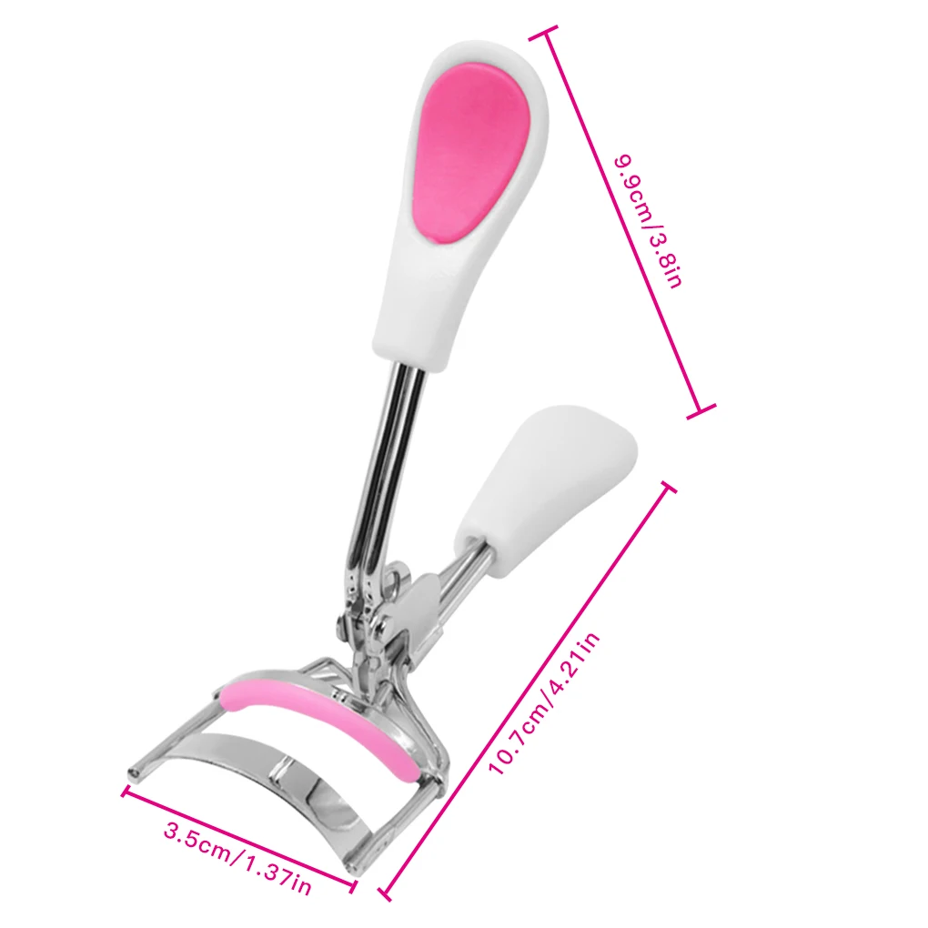 Eyelash Curler Stainless Steel Eyelash Curling Tool Non-slip Portable Cosmetic Makeup Curler