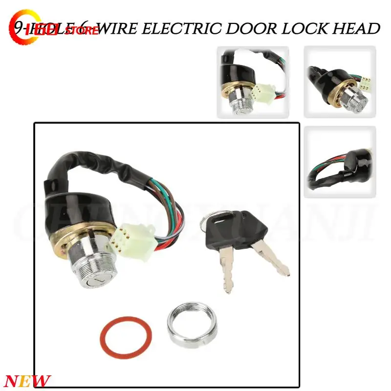 

Замок зажигания для автомобилей и мотоциклов – 3-позиционный, для квадроциклов и картингов, 6-проводная конфигурация с 2 ключами, совместим с скутерами и питбайками