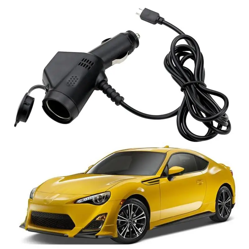 Автомобильный зарядный кабель, автомобильное зарядное устройство для телефона 3 в 1 с двумя USB-портами, практичный зарядный кабель, компактный автомобильный шнур для зарядки