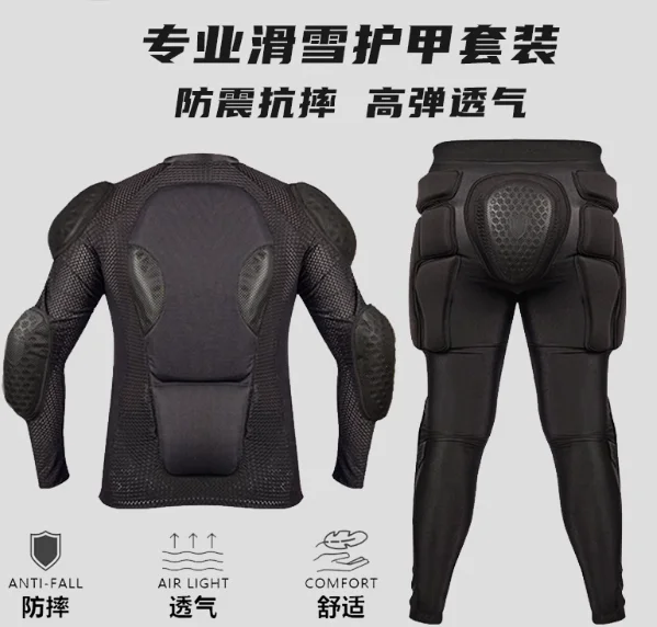 Ski hip, knee, back, chest, anti-collision inner wear single and double board men's and women's suit protective gear