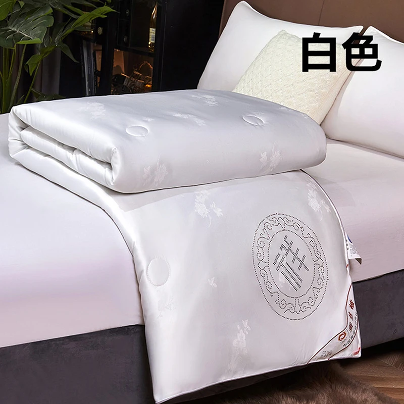 Silk quilt spring autumn quilt luxury silk winter quilt home hotel high quality comforter two-in-one quilt core gift quilt