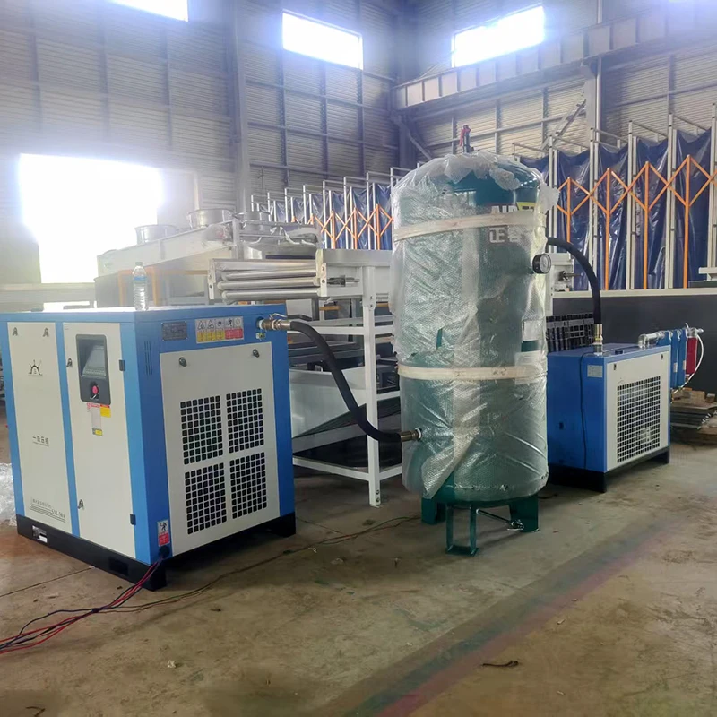 37KW 50HP Industrial Variable Frequency Air Cooled Screw Air Compressor with Permanent Magnet Core Engine and Bearing