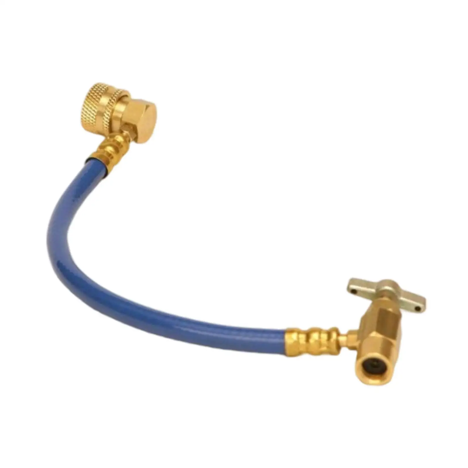 

AC Charging Hose with Can Tap Valve Sturdy Portable R134A Low Pressure Connector Professional Aluminum Connector Manifold Hose