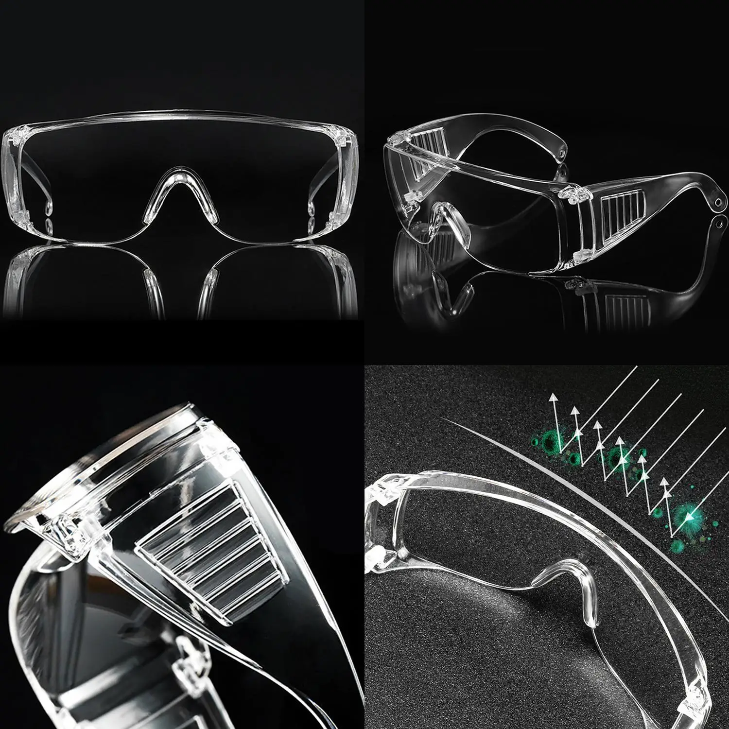 

1PC Transparent Goggle Anti-Impact Shutter Dust-Proof WInd-Proof Eye Protection Glasses for the Water-Sprinkling Festival