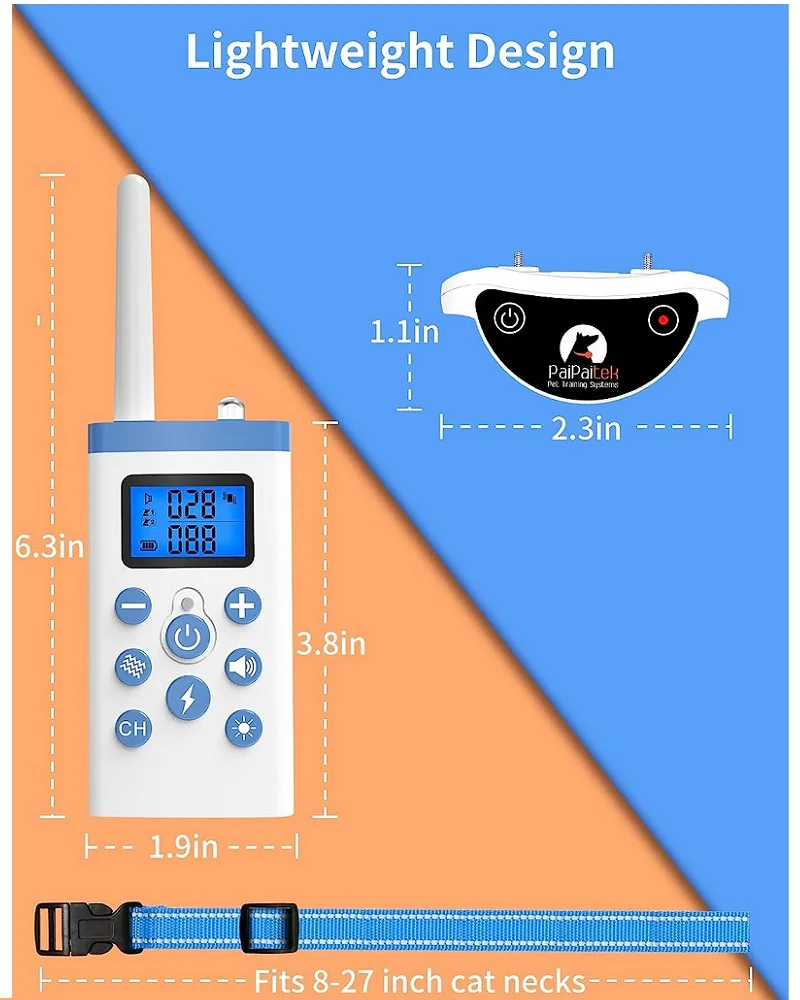 Imagem -06 - Treinador Automático Stop Meow para Gatos Colar Anti Miado Remoto Seguro e Útil em 1