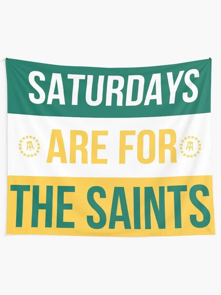 Saturdays are for the Saints Tapestry Bedroom Decorations Home Decorating Carpet Wall Tapestry