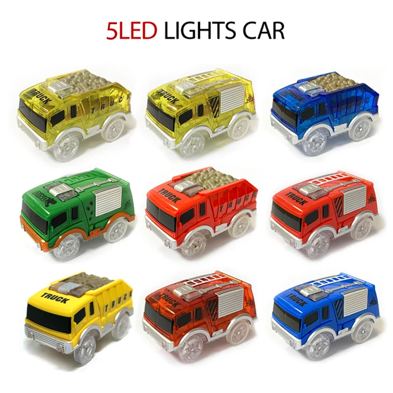 5LED Electronic Engineering Vehic, Toy Parts, Track Racing Car,Children's  Toys, Car Toys, LED Strips Toy Birthday Gifts L003