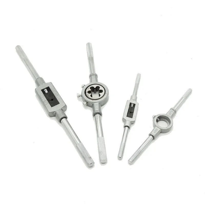 110-Piece Manual Threading Tap Wrench Screw Die Set, Metric and Imperial Thread Repair Kit with Taps Dies for DIY Tool Kit