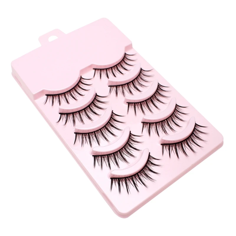 Manga Lashes, Spiky-Anime Falsche Wimpern Natürlicher Look Cosplay Wispy Strip Lashes Drop Shipping