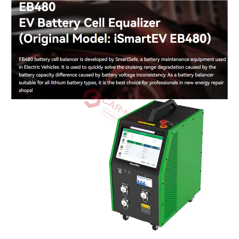 CE Certified SmartSafe EB480 Battery Pack Cell Equalizer Suitable for All Lithium Battery Repair Shops 48 Channels Equalization
